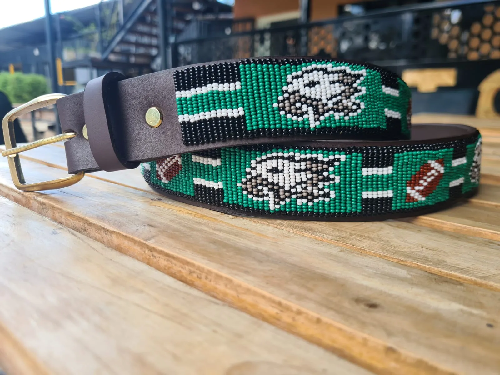 Custom Beaded Belts - PHIL EAGLES