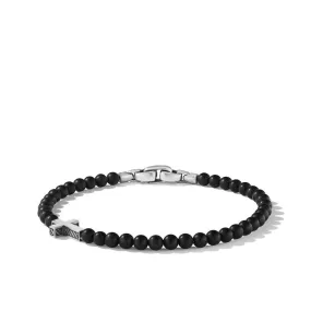 David Yurman Spiritual Beads Cross Station Bracelet with Black Onyx