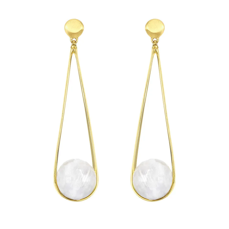 Dean Davidson Ipanema Earrings in Moonstone/Gold