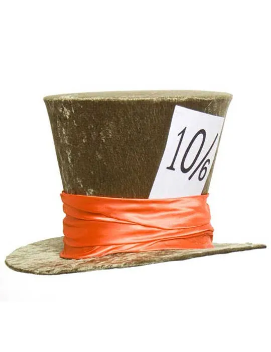 Deluxe Mad Hatter Costume Hat in Green