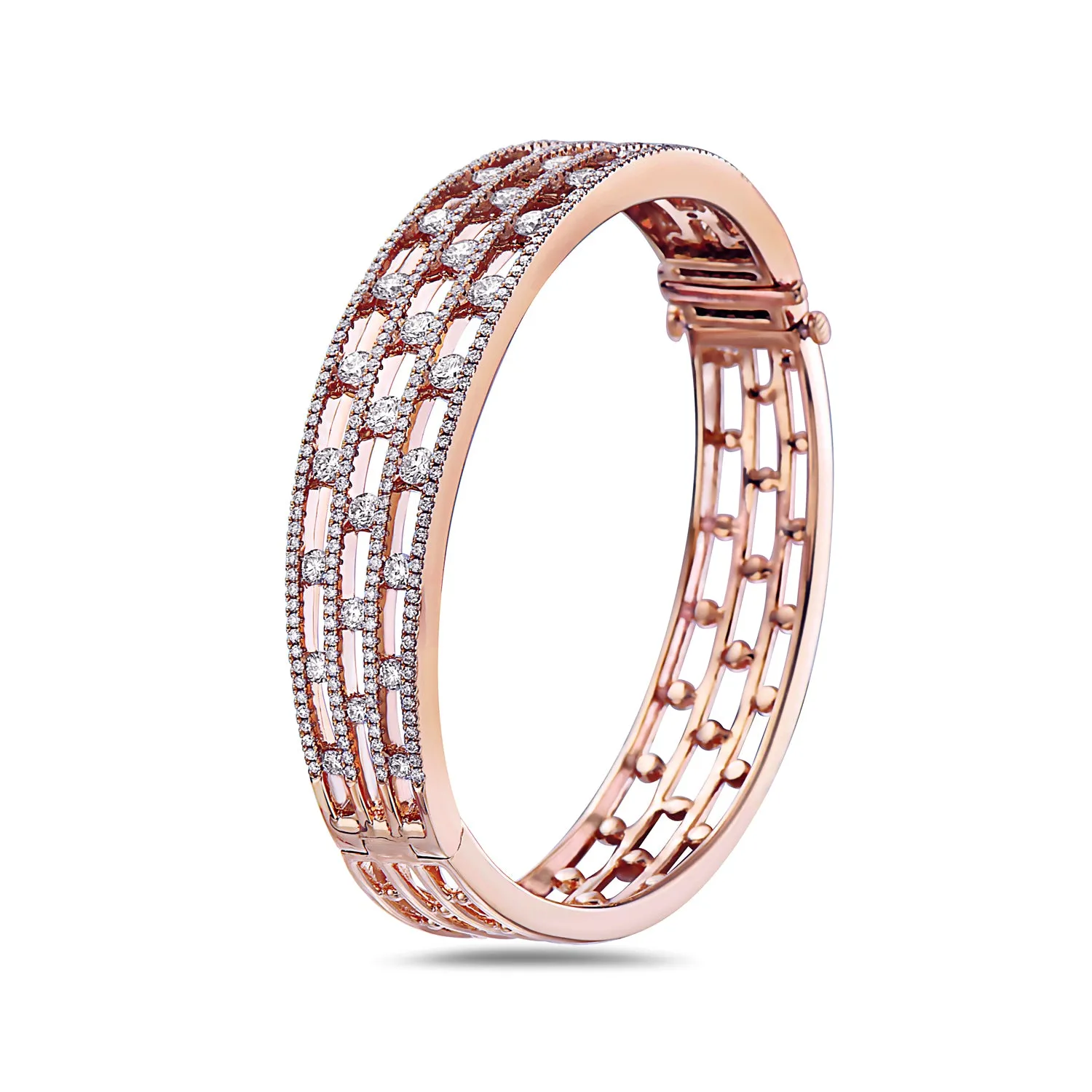 Diamond Air Triple Row Bracelet