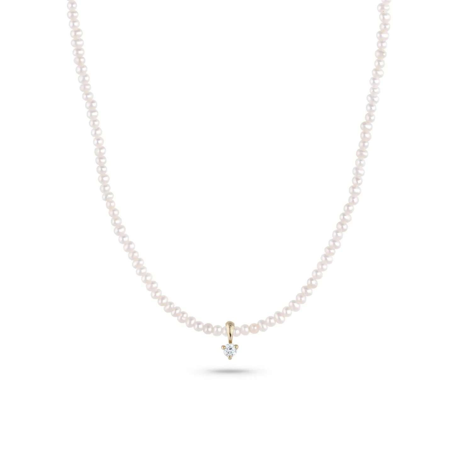 Diamond Moreau Baby Pearl Necklace