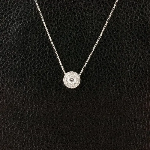 Double Halo Diamond Pendant