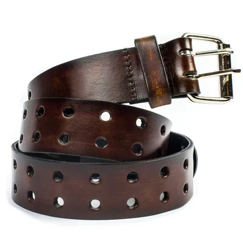 Double Hole Casual Leather Belt... USA Made!