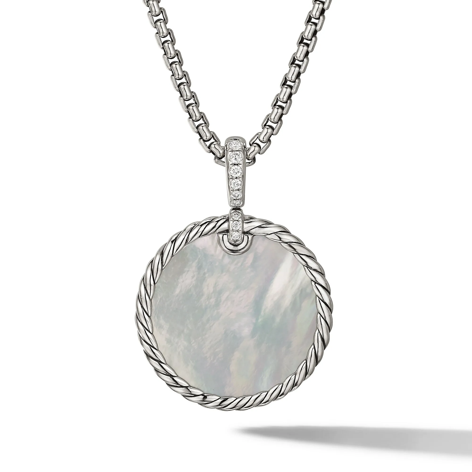 DY Elements® Disc Pendant with Pavé Diamonds