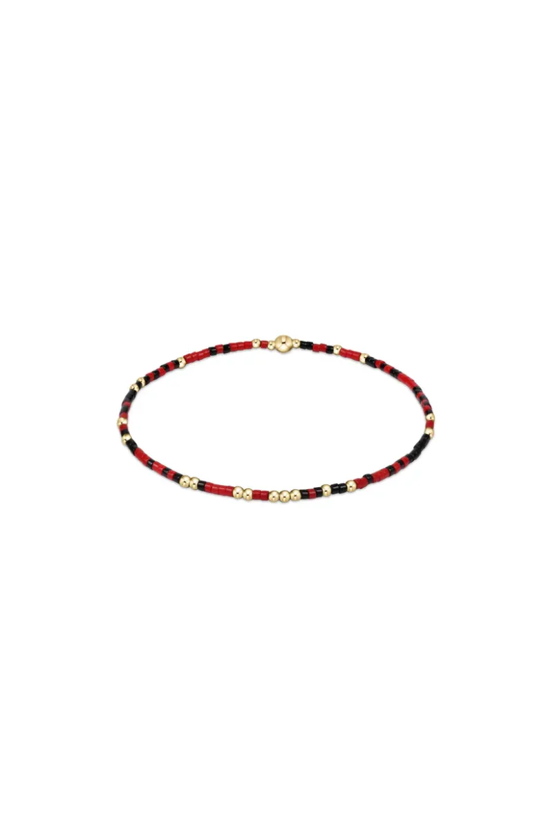 egirl Gameday Hope Unwritten Bracelet - Bright Red-Onyx