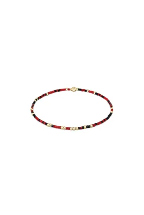 egirl Gameday Hope Unwritten Bracelet - Bright Red-Onyx