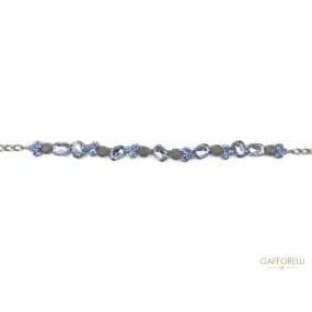 Elegant Belt with Glass and Stones - C219 Gafforelli Srl