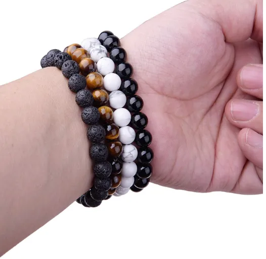 Elegant Black Onyx Beaded Bracelet