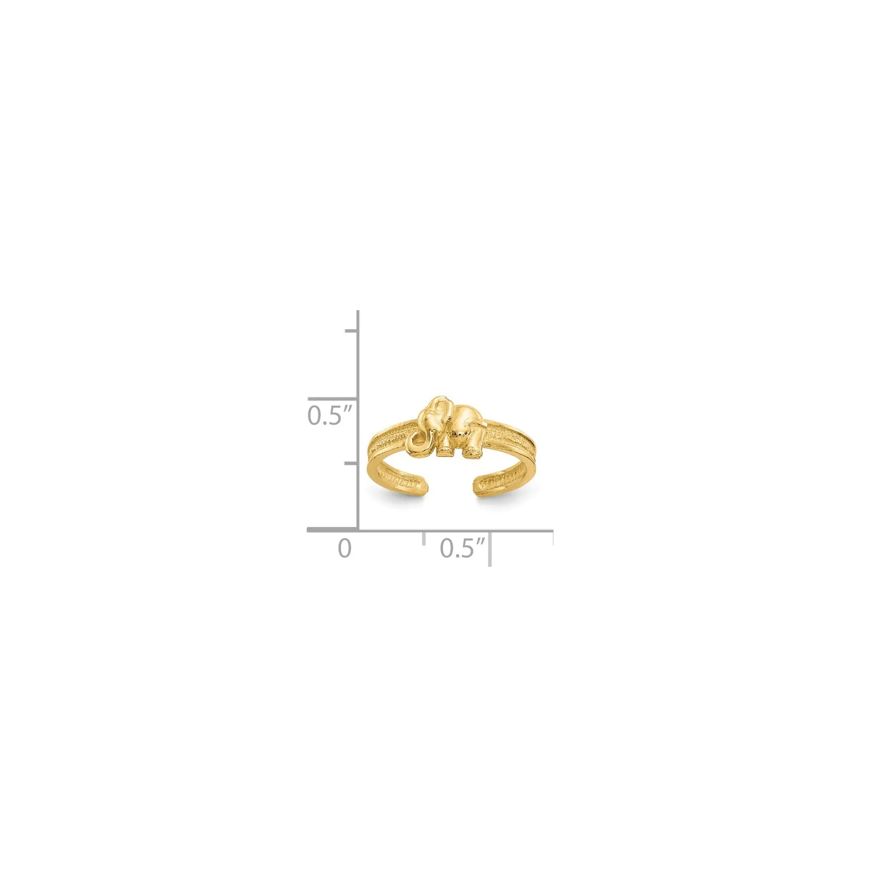 Elephant Toe Ring (14K)