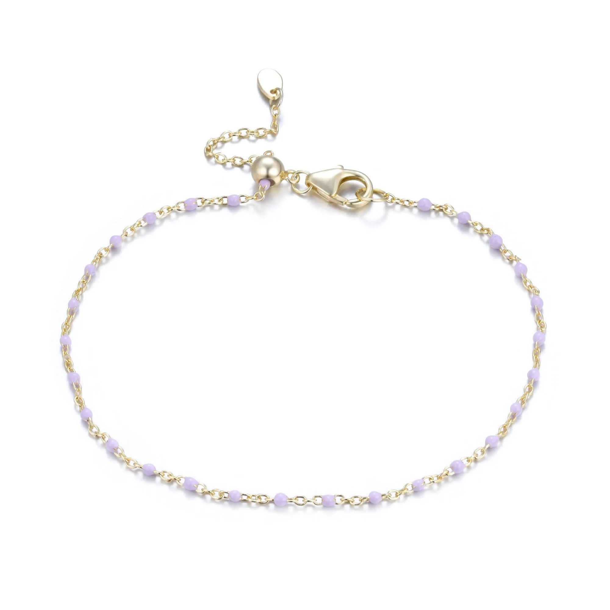 Enamel Beaded Chain Bracelet