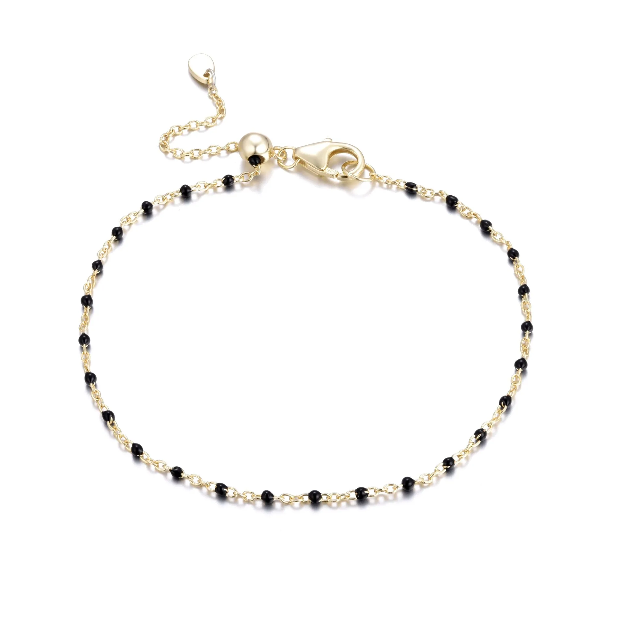 Enamel Beaded Chain Bracelet