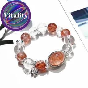 Energetic Butterfly - Red Phantom Quartz Bracelet