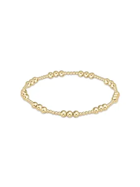 enewton Classic Joy Pattern Gold Bead Bracelet: 4mm