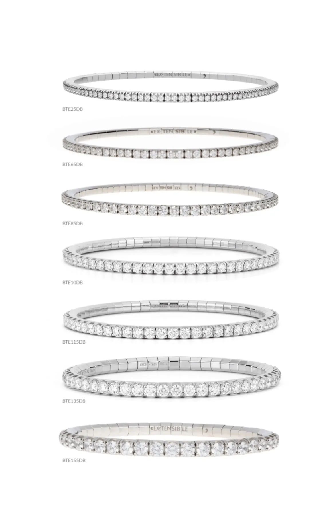 Ex-Tensible™ White Gold Diamond Stretch Tennis Bracelet