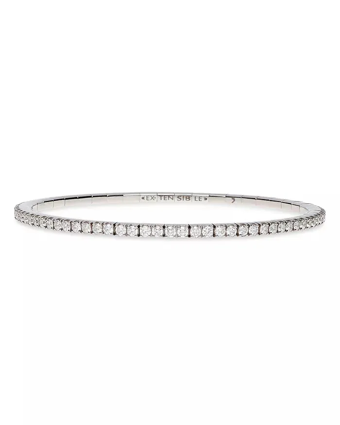 Ex-Tensible™ White Gold Diamond Stretch Tennis Bracelet