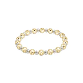 Extends - Pearl Grateful Pattern 4mm Bead Bracelet - 6mm