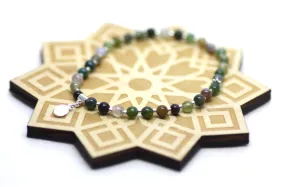 Fancy Jasper and Silver Wrist Tasbih