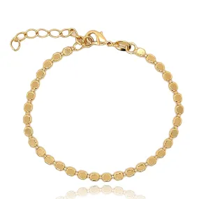 Flat Ball Disc Chain Bracelet