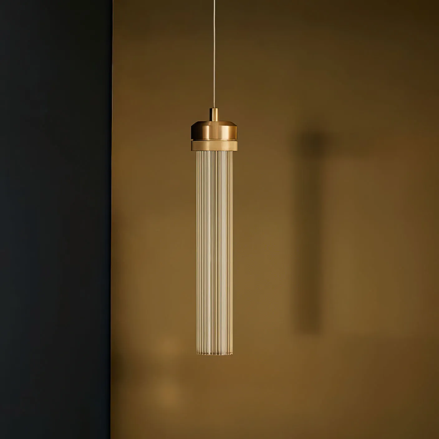 Fluted Tube Pendant Light