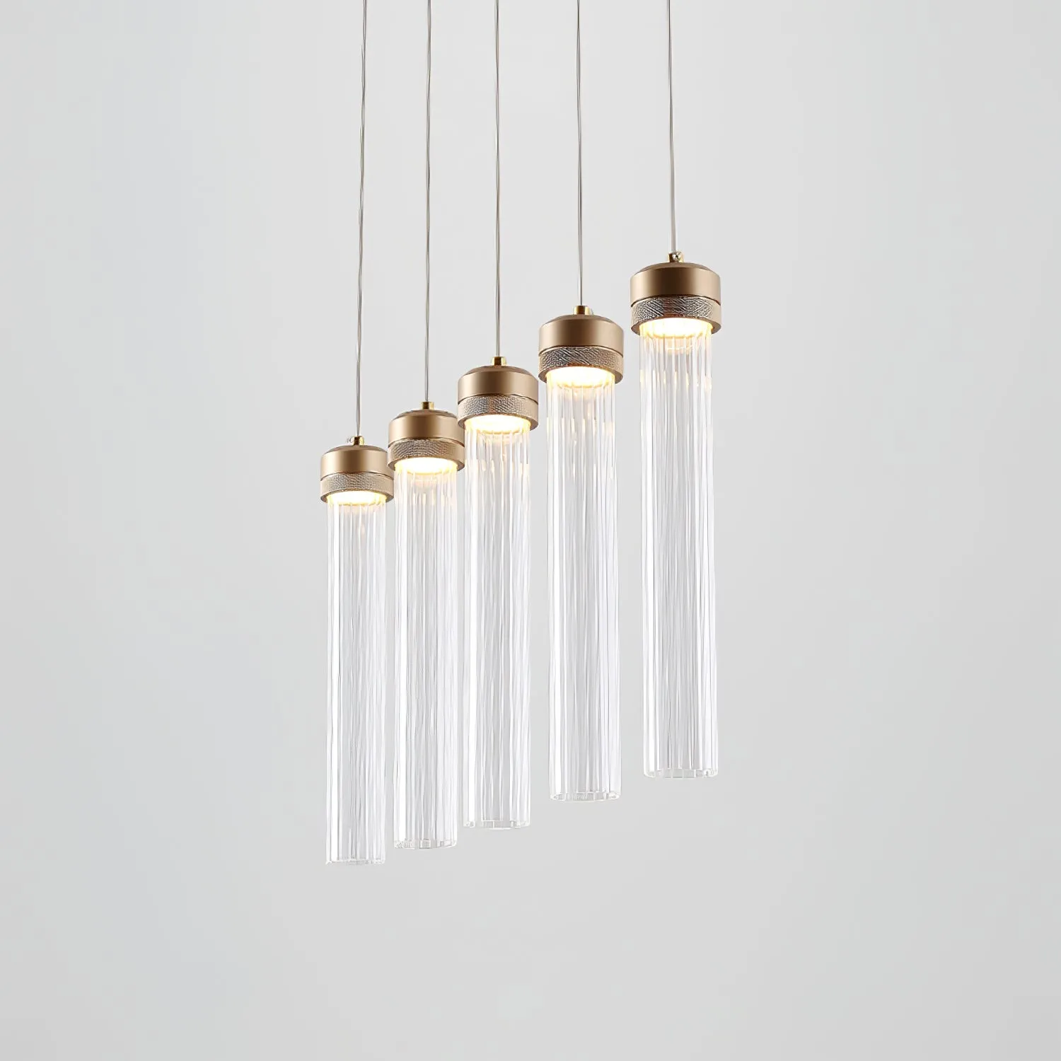 Fluted Tube Pendant Light