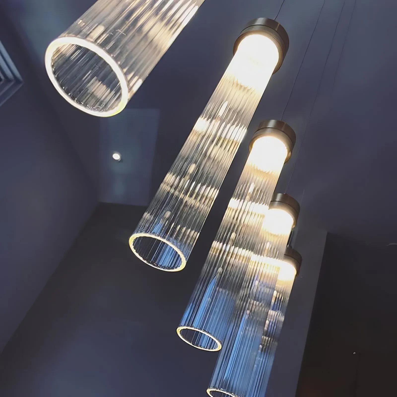 Fluted Tube Pendant Light