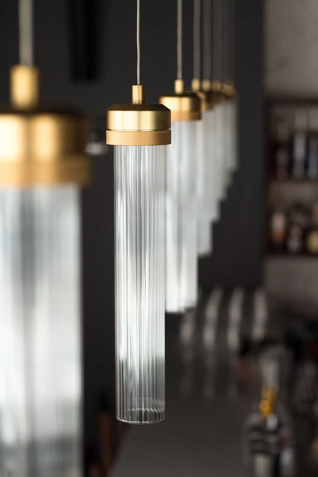 Fluted Tube Pendant Light