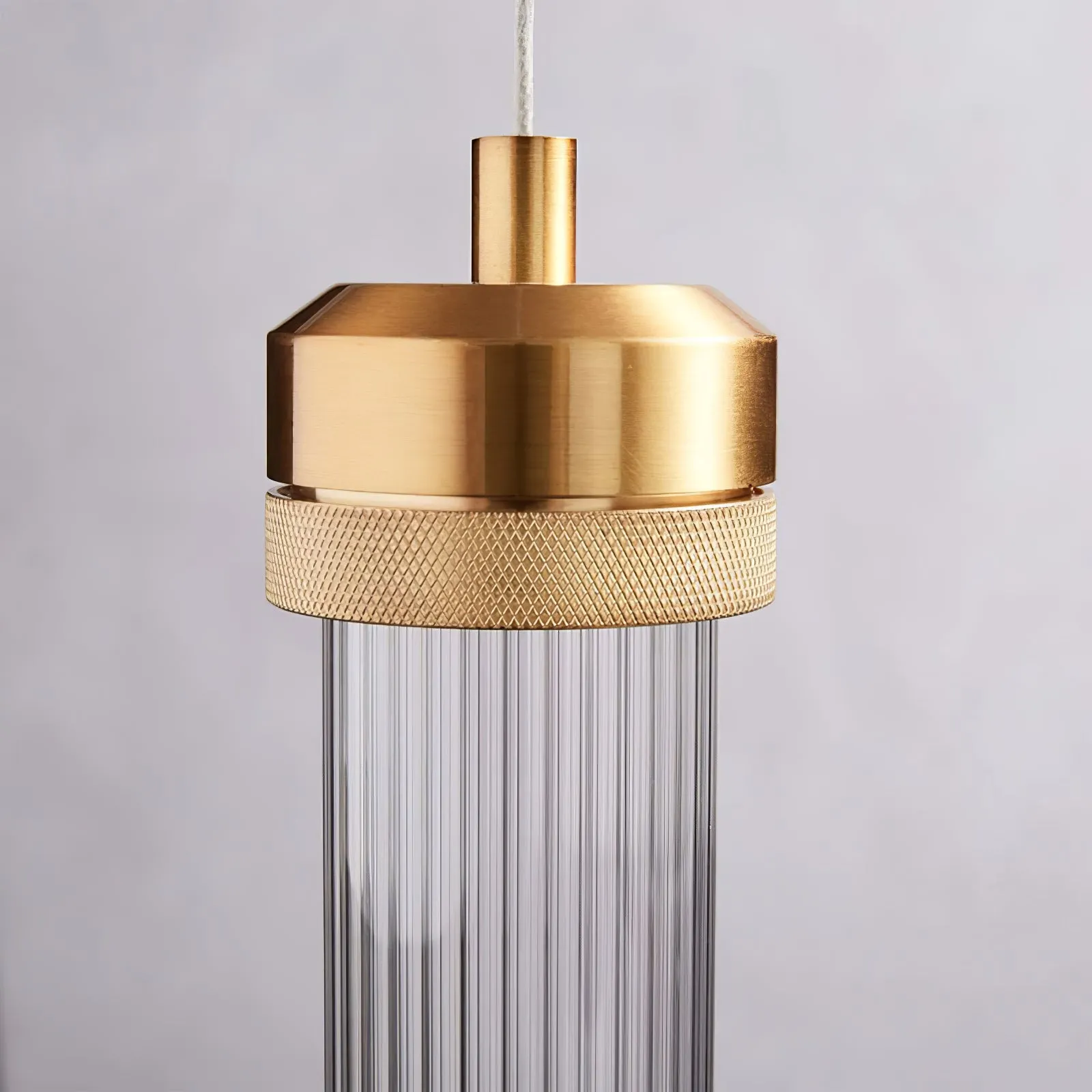 Fluted Tube Pendant Light