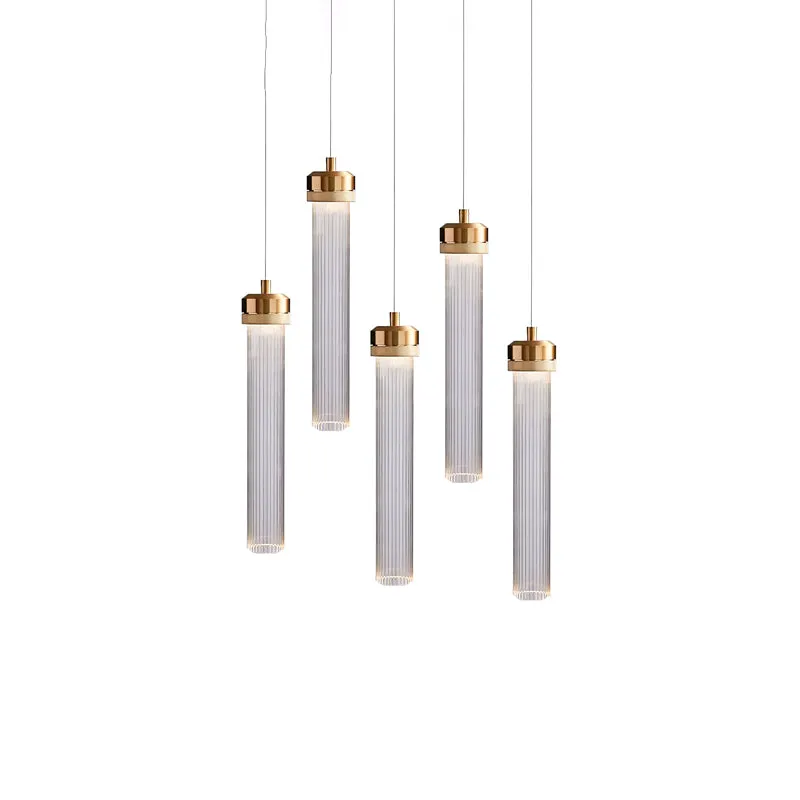 Fluted Tube Pendant Light