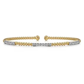 Gabriel & Co. Bujukan Triple Diamond Bar Diamond Bracelet