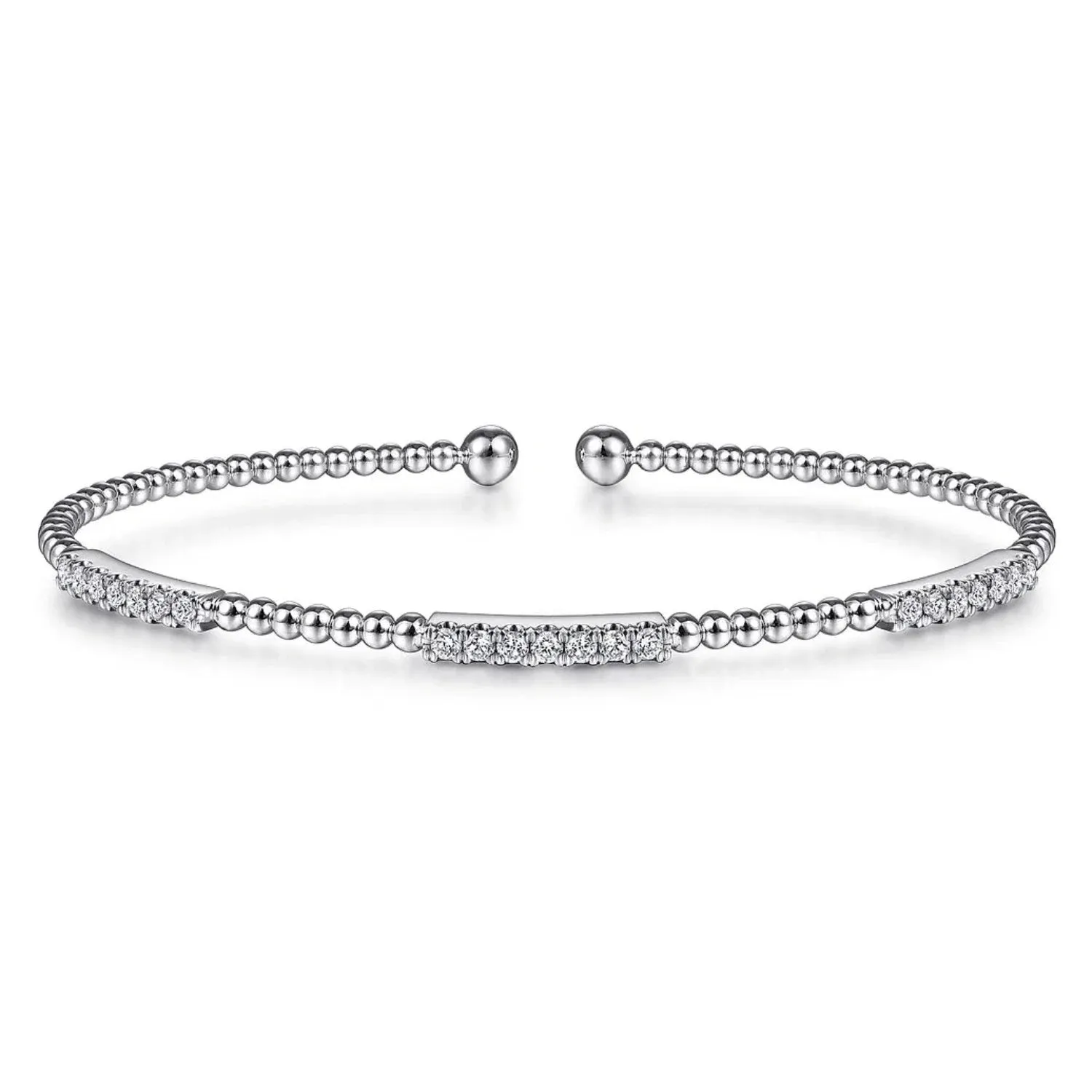 Gabriel & Co. Bujukan Triple Diamond Bar Diamond Bracelet