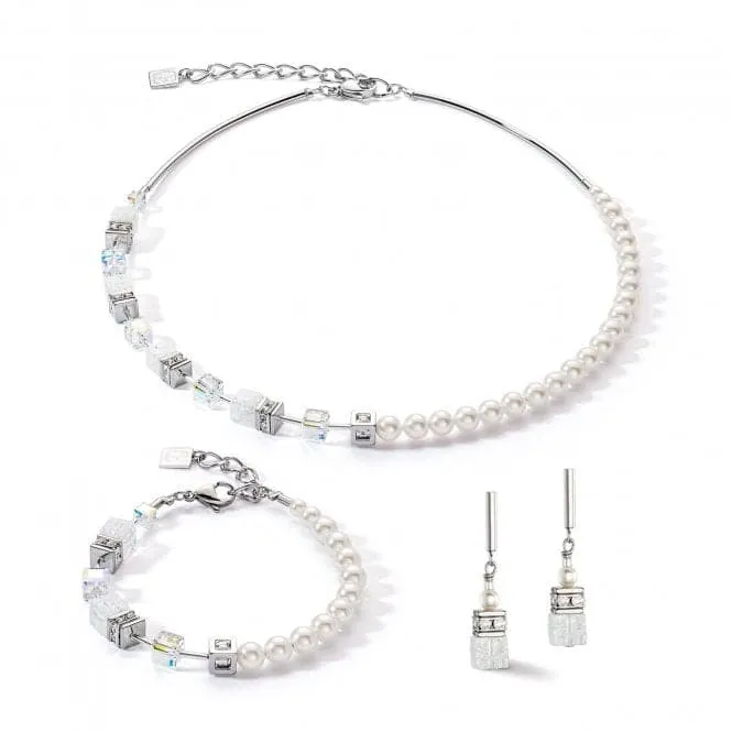 GeoCUBE® Precious Fusion Pearls White Bracelet 5086/30-1400