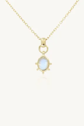 Gia Moonstone Gold Necklace