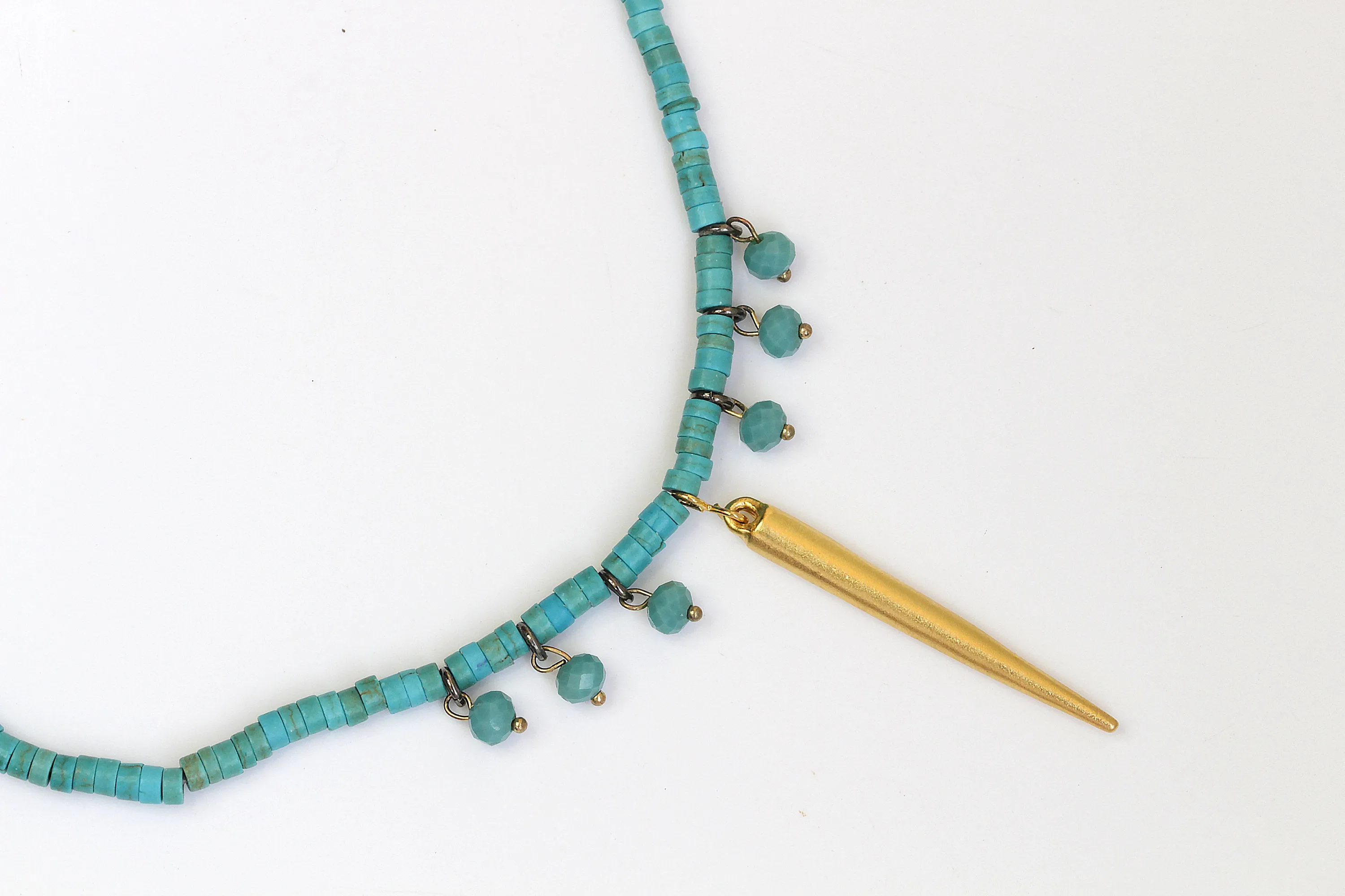 GOLD TURQUOISE NECKLACE