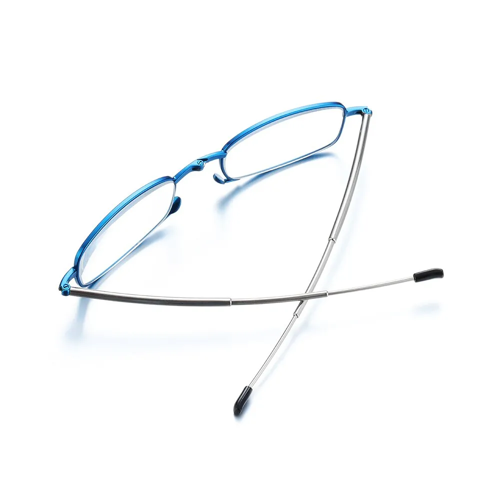 Gootrades Unisex Full Rim Square Alloy Foldable Reading Glasses 5923