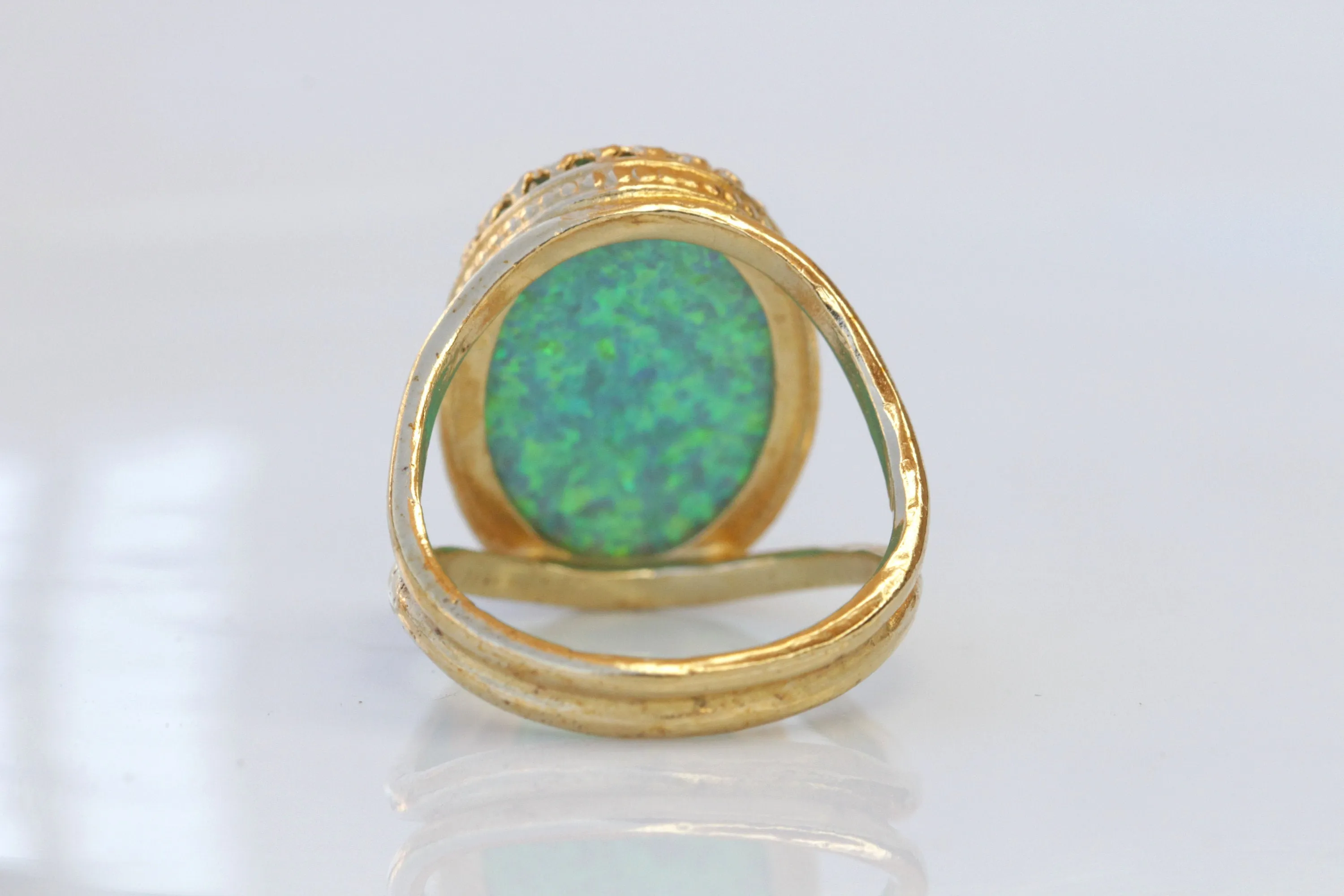 GREEN OPAL RING