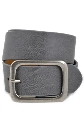 Grey Square Buckle Belt