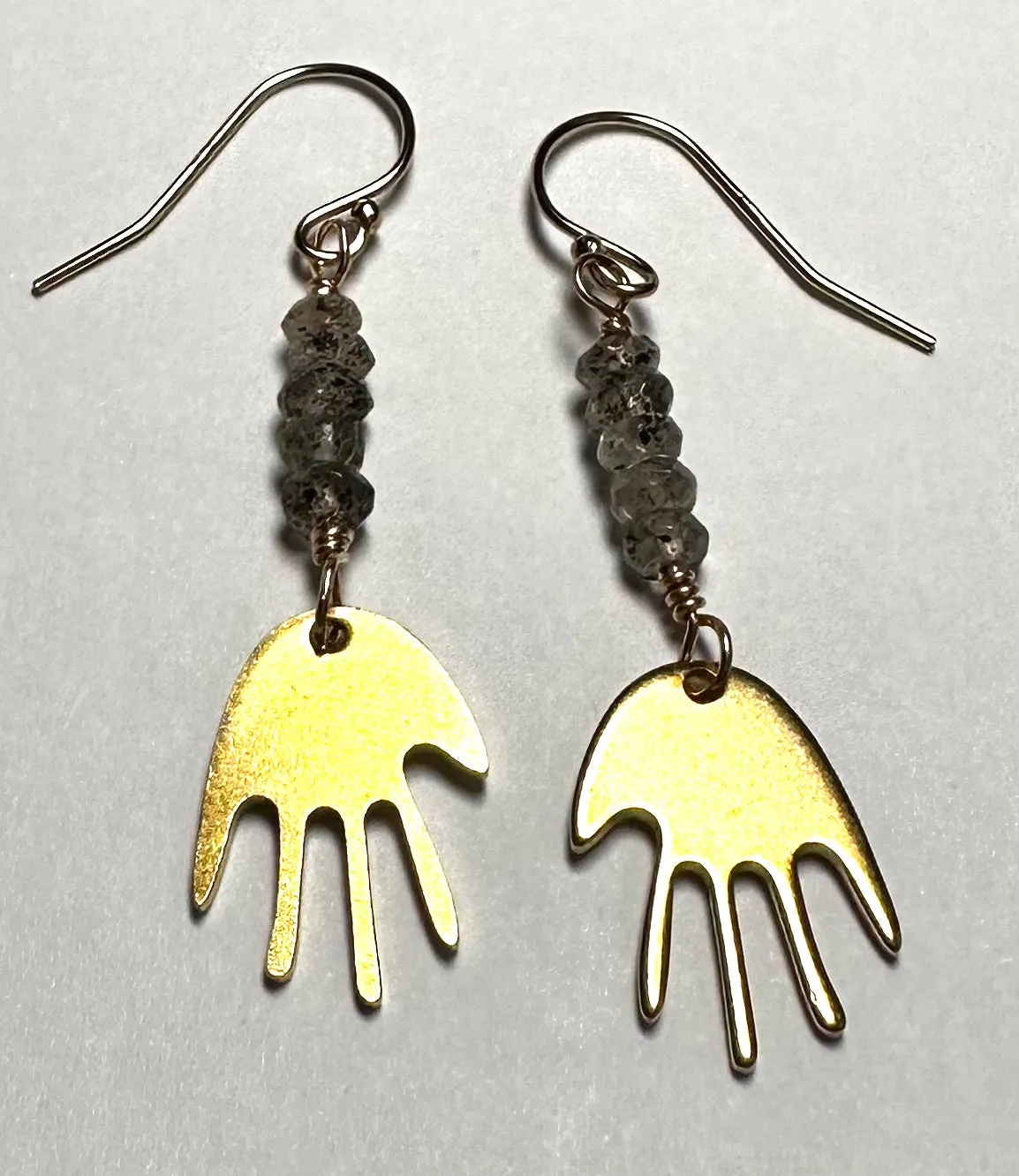 Hand Earrings/ Golden Hands Earrings