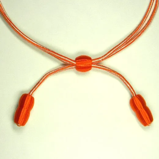 Hat Cord - Orange / White Signal