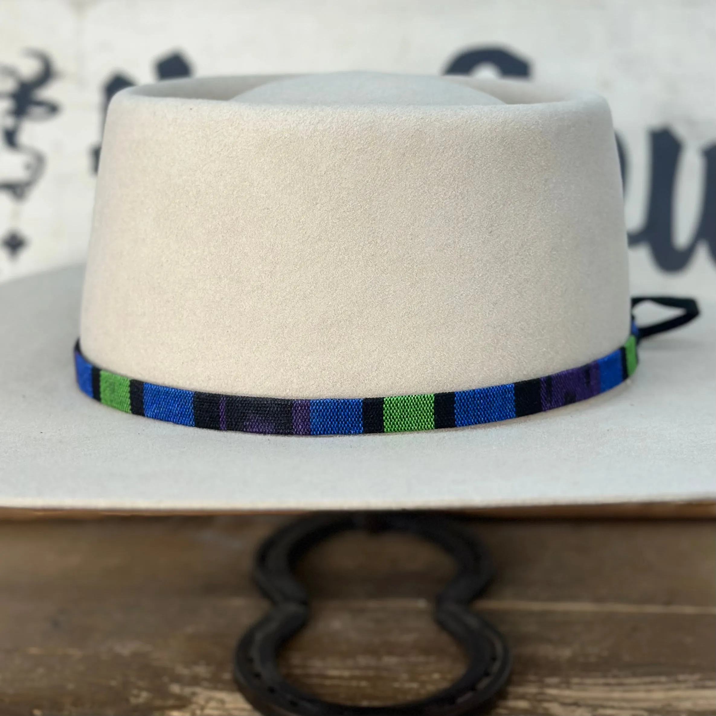 Hatband HB30-13 1/2" Tapestry Navy/ Black/ Purple/ Green