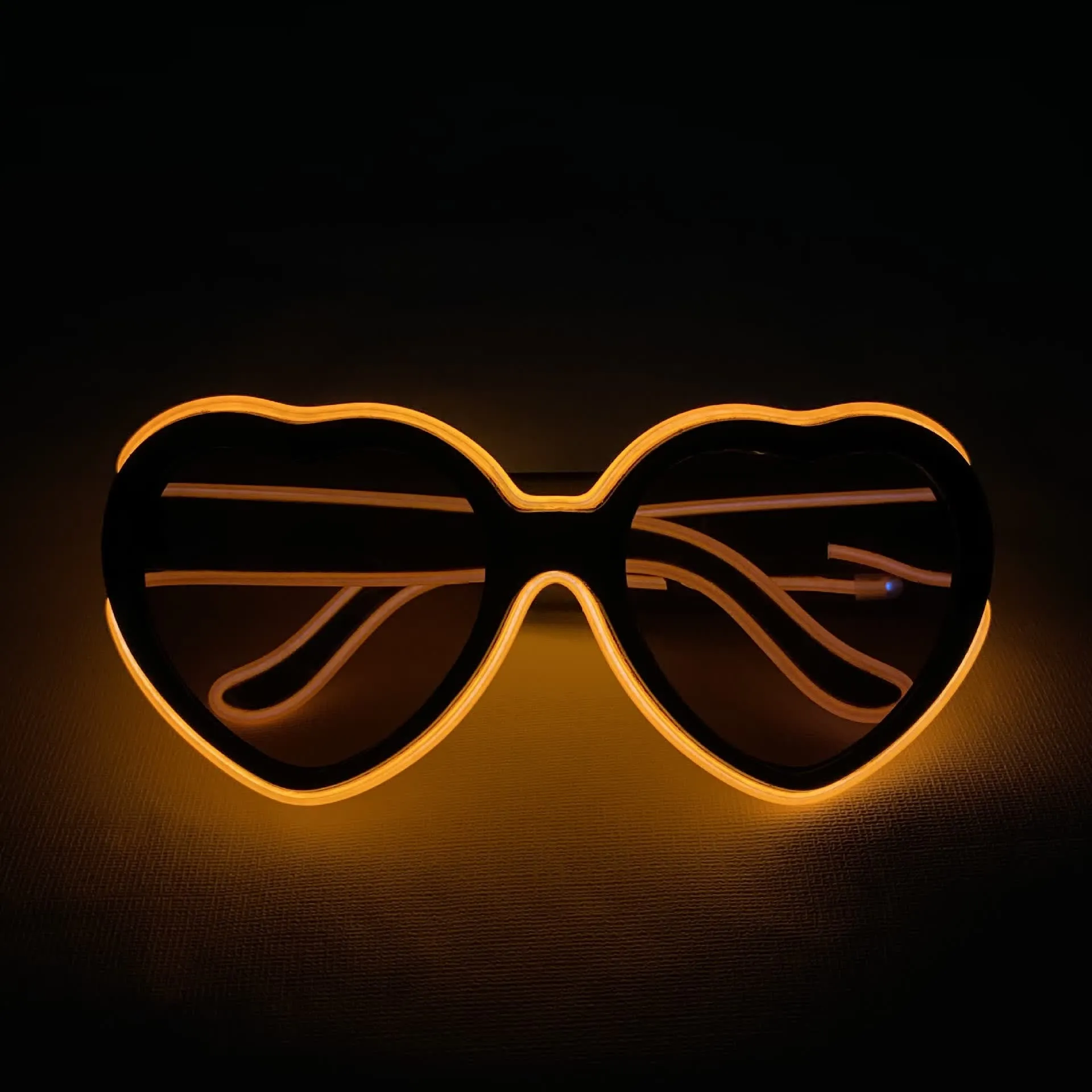 Heart Shaped Nightclub Party LED Glasses