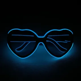 Heart Shaped Nightclub Party LED Glasses