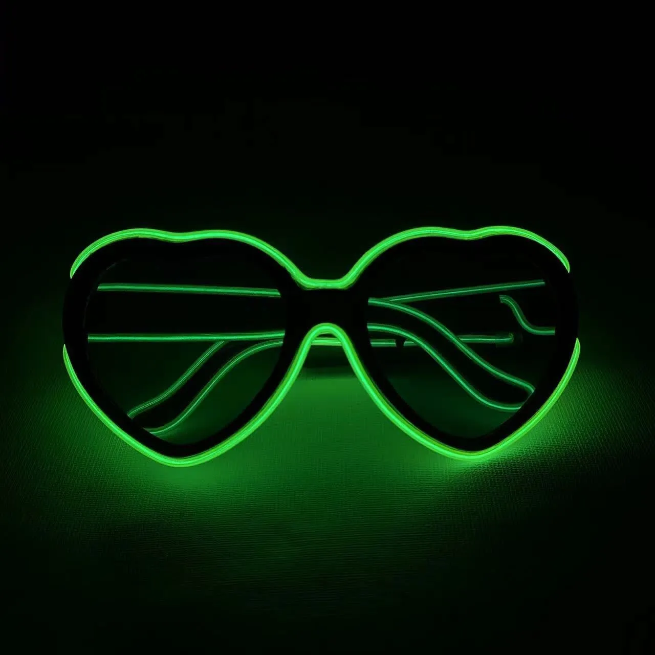 Heart Shaped Nightclub Party LED Glasses