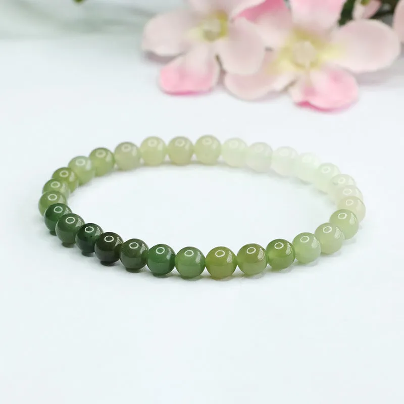 Hetian Jade Sterling Silver Bracelet - Fortune's Favor Collection