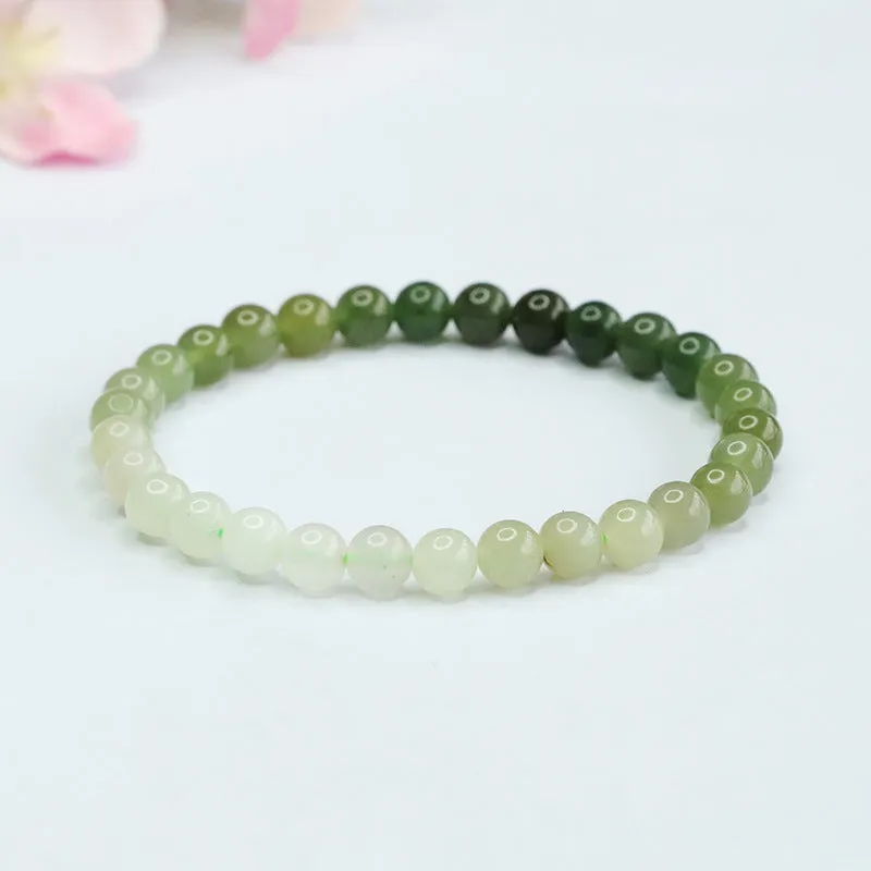 Hetian Jade Sterling Silver Bracelet - Fortune's Favor Collection