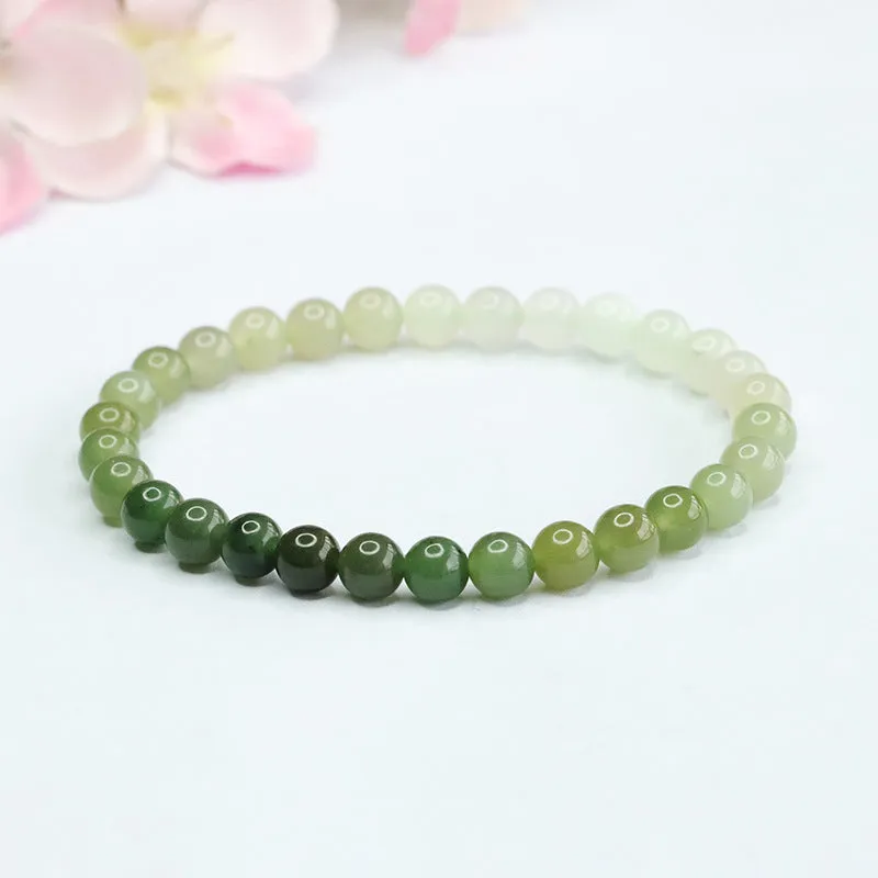 Hetian Jade Sterling Silver Bracelet - Fortune's Favor Collection