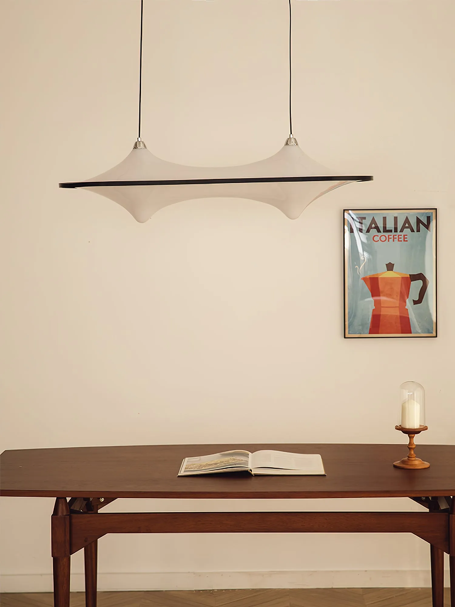 Horizontal Foggy Saucer Pendant Lamp