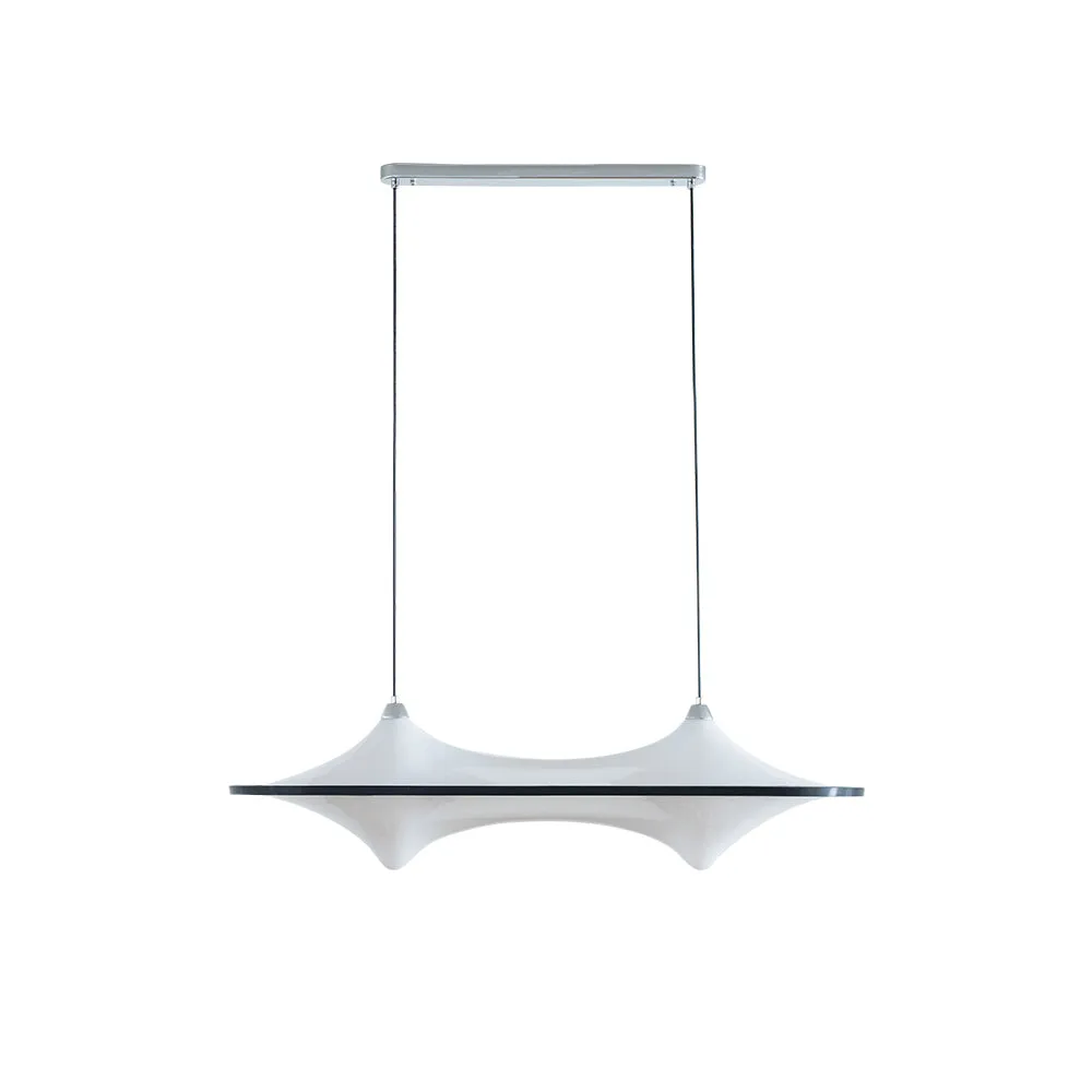 Horizontal Foggy Saucer Pendant Lamp