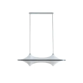 Horizontal Foggy Saucer Pendant Lamp