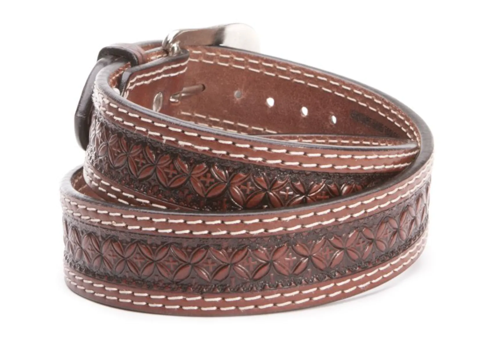 IB1008C - Ranger Belt Company Tooled Leather Belt